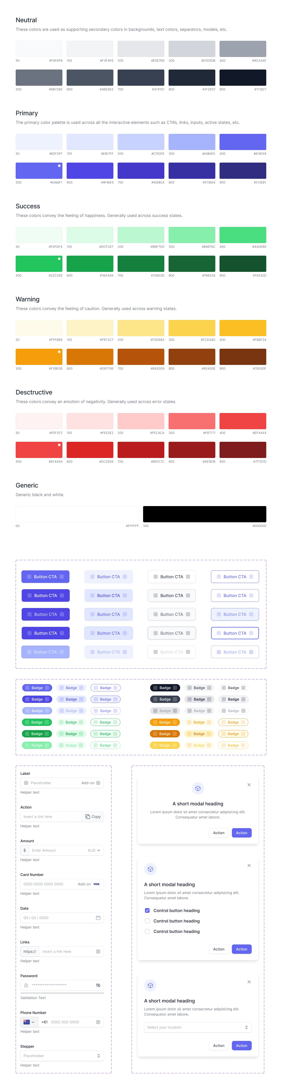 The Buzzkit design system in Figma