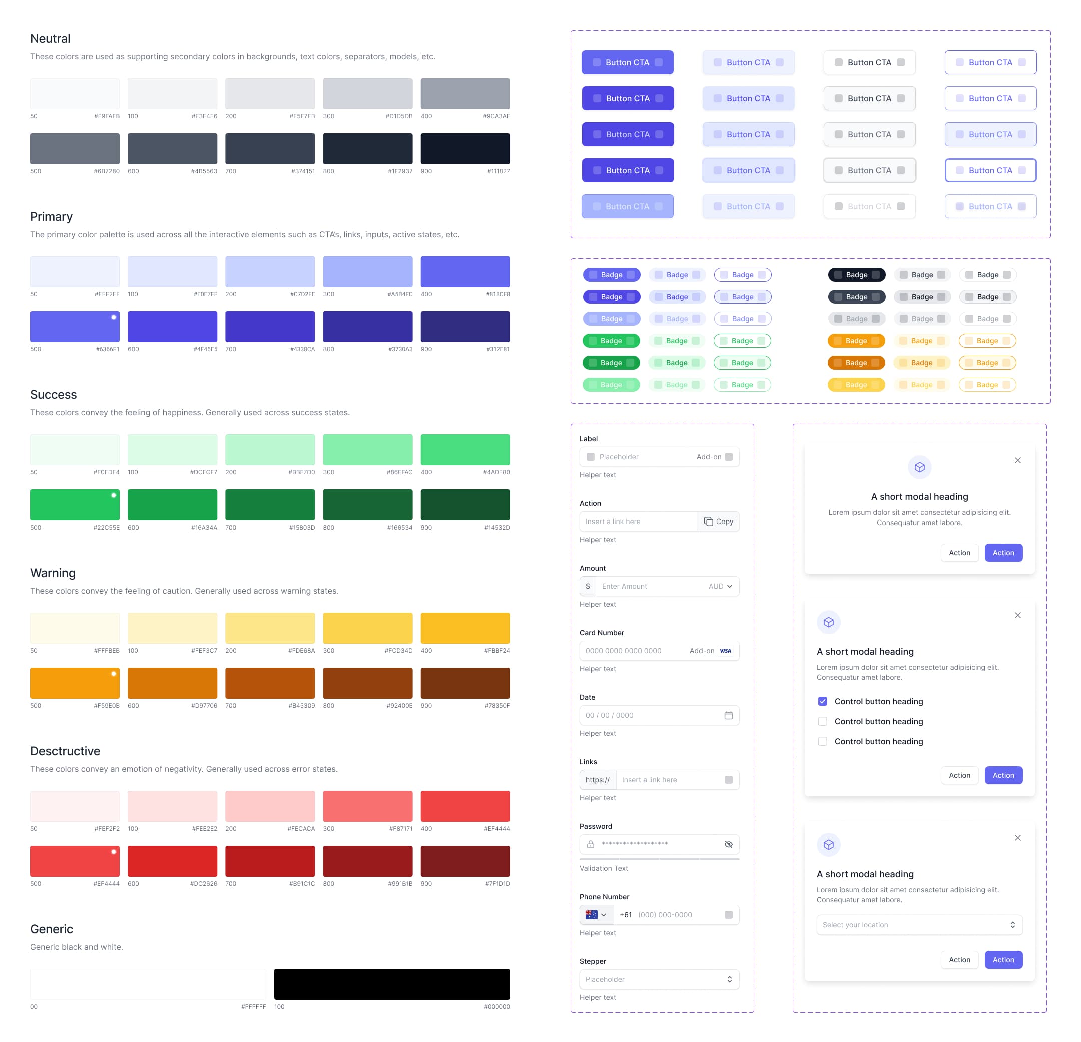 The Buzzkit design system in Figma